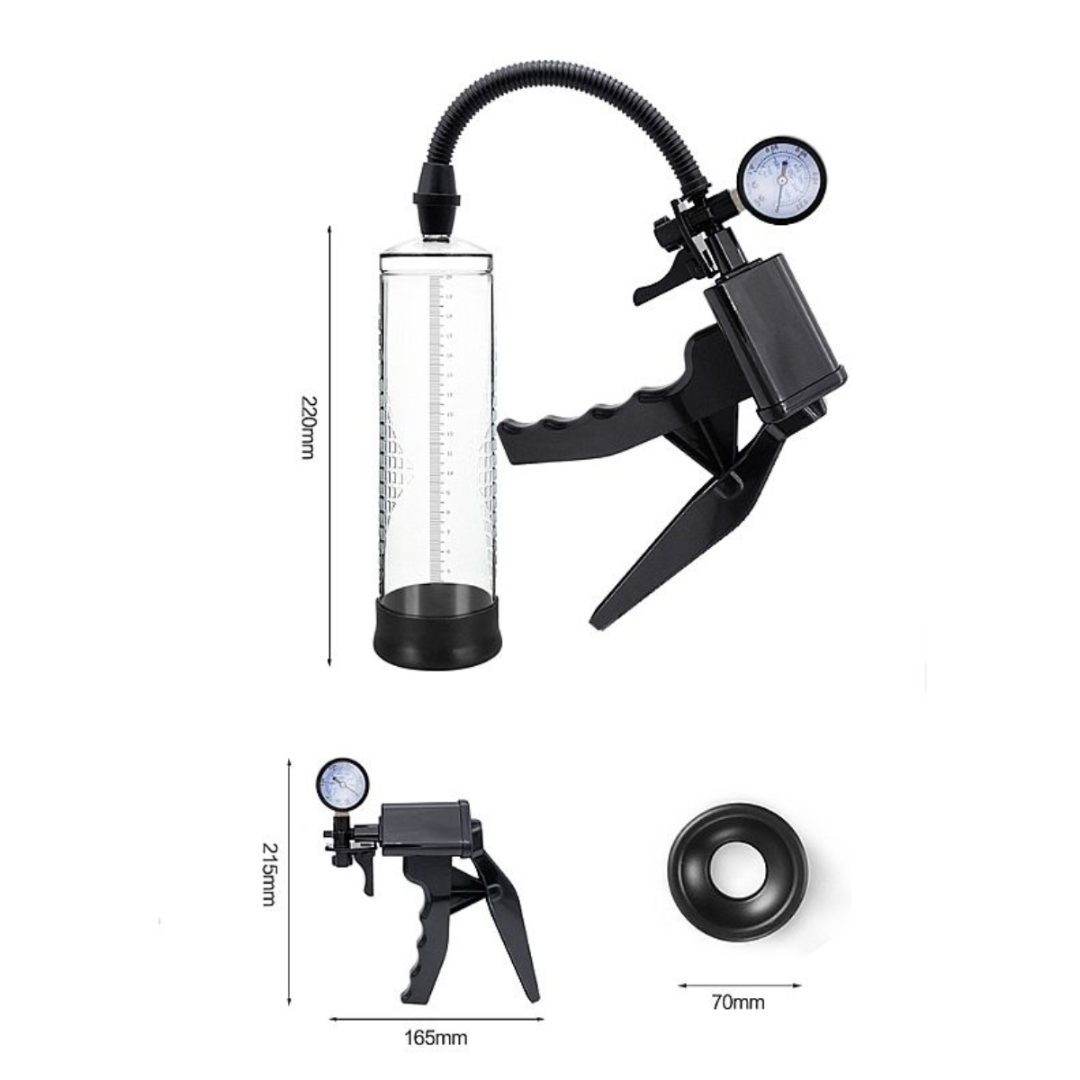 Bomba Peniana Manual Com Medidor Si 2