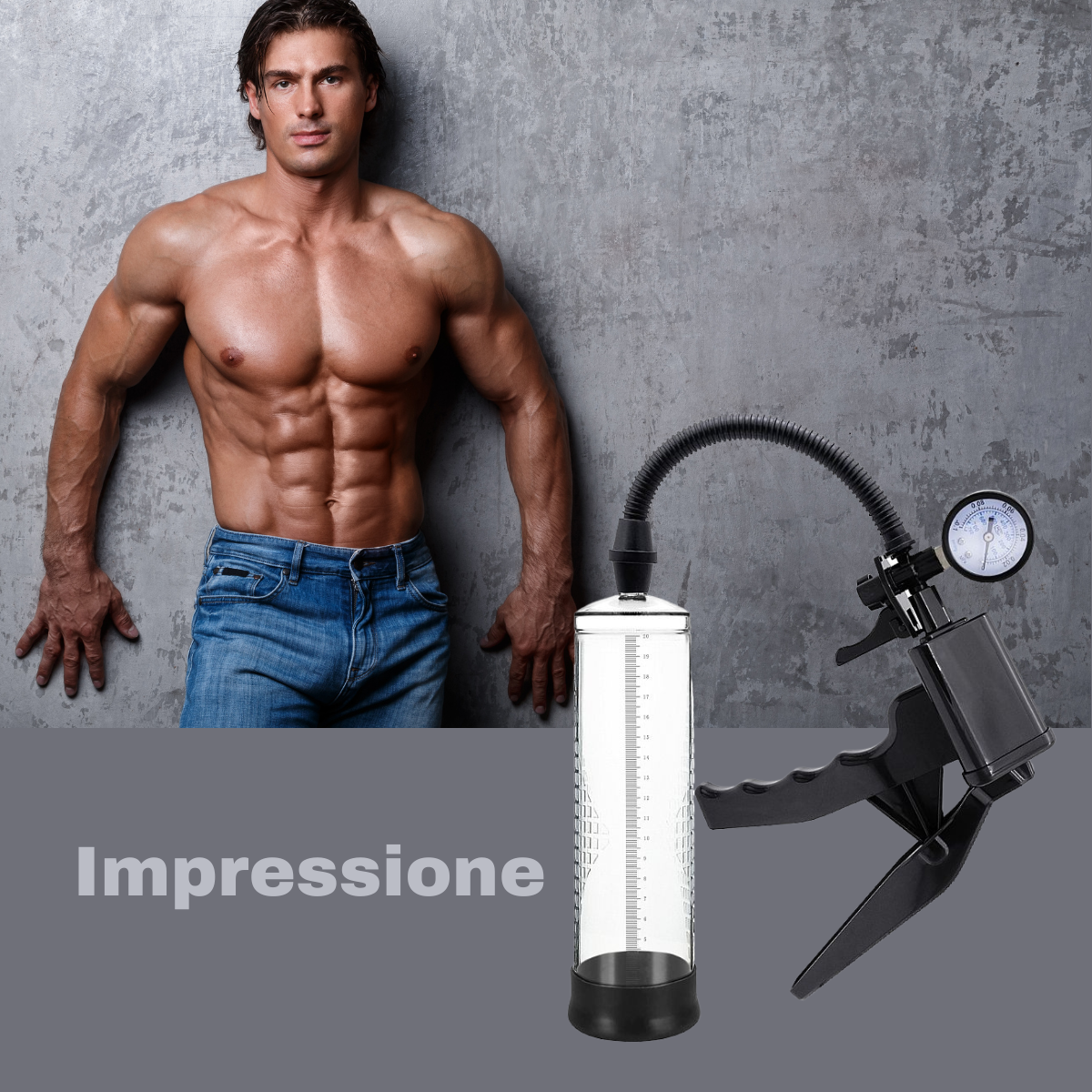 Bomba Peniana Manual Com Medidor Si 1