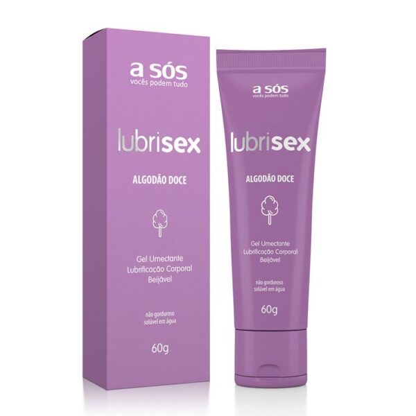 Gel Lubrificante Íntimo Lubrisex Algodão Doce