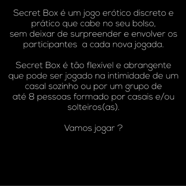 Jogos Eróticos - Secret Box - 3