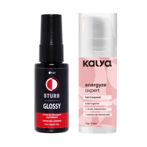 Kit Anis Casal Sexy com Sturb Glossy Aumenta Volume e Energyze Apert Gel Adstringente Com Ácido Hialurônico