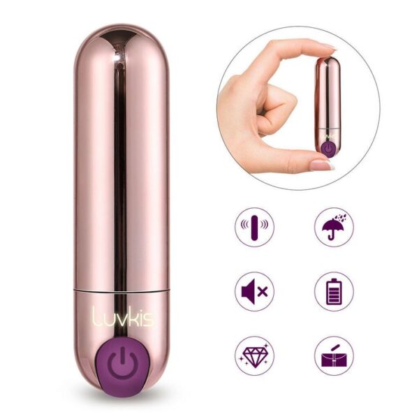 Vibrador Bullet Mini Luvkis Com 10 Vibrações - Image 4