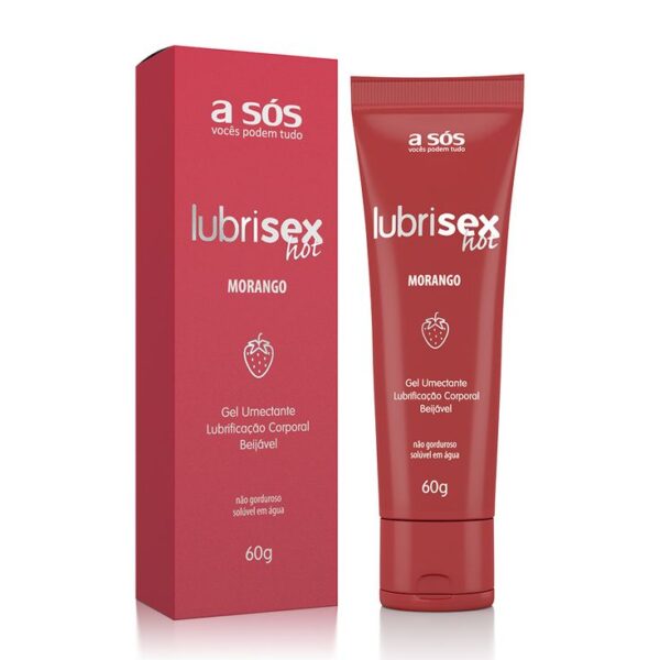 Gel Lubrificante Íntimo Lubrisex Morango