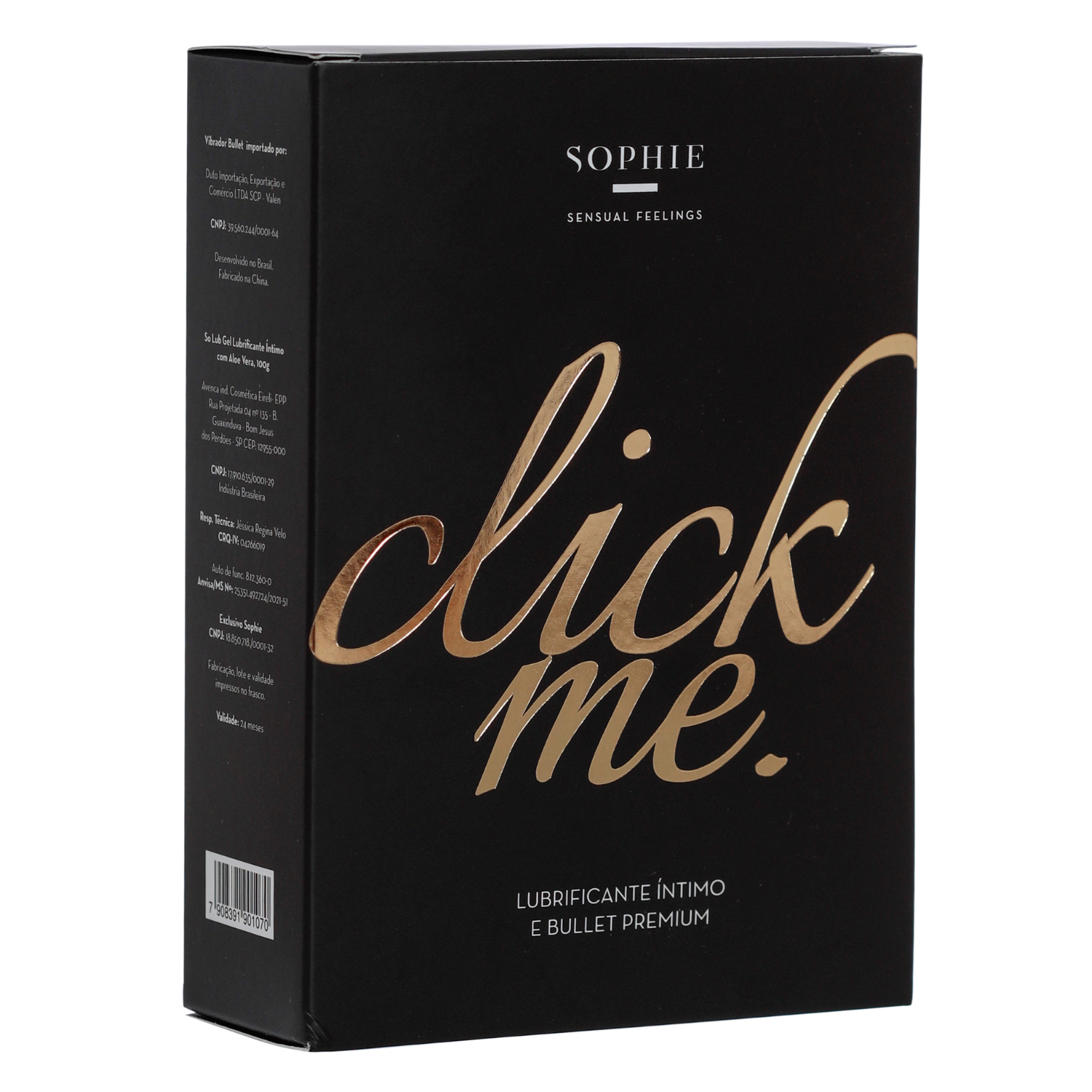 Kit Sophie Click Me – Gel Lubrificante Íntimo So Lub e Vibrador Bullet Valen - Imagem 4