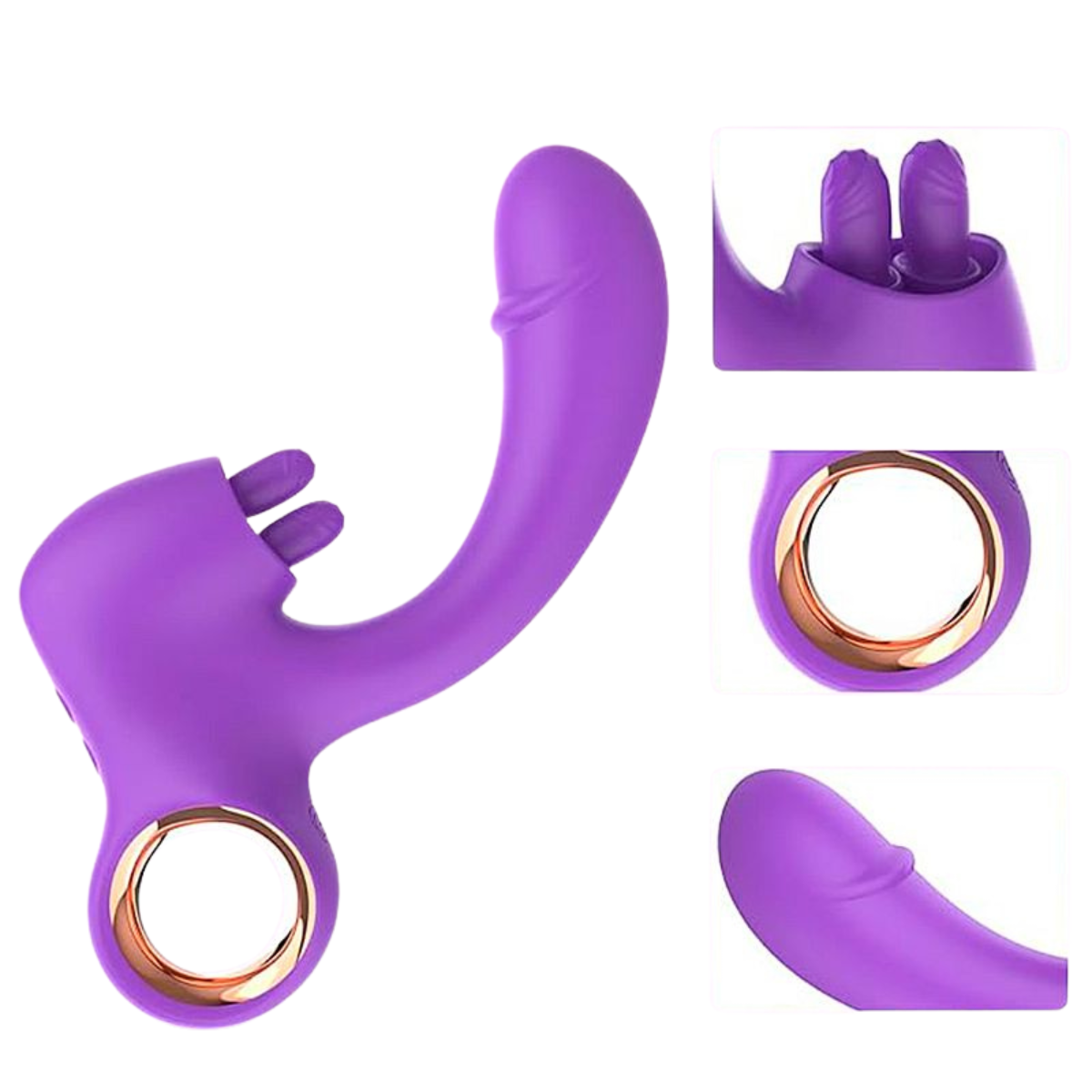 Vibrador Ponto G e Estimulador de Clitóris Suri - SI - Imagem 3