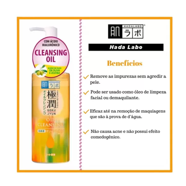 Óleo de Limpeza Facial HADA LABO - Gokujyun - Image 3