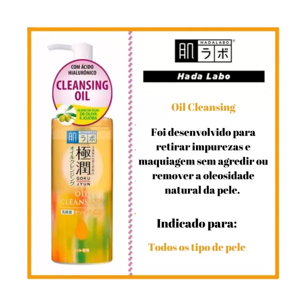 Óleo de Limpeza Facial HADA LABO - Gokujyun - Image 4