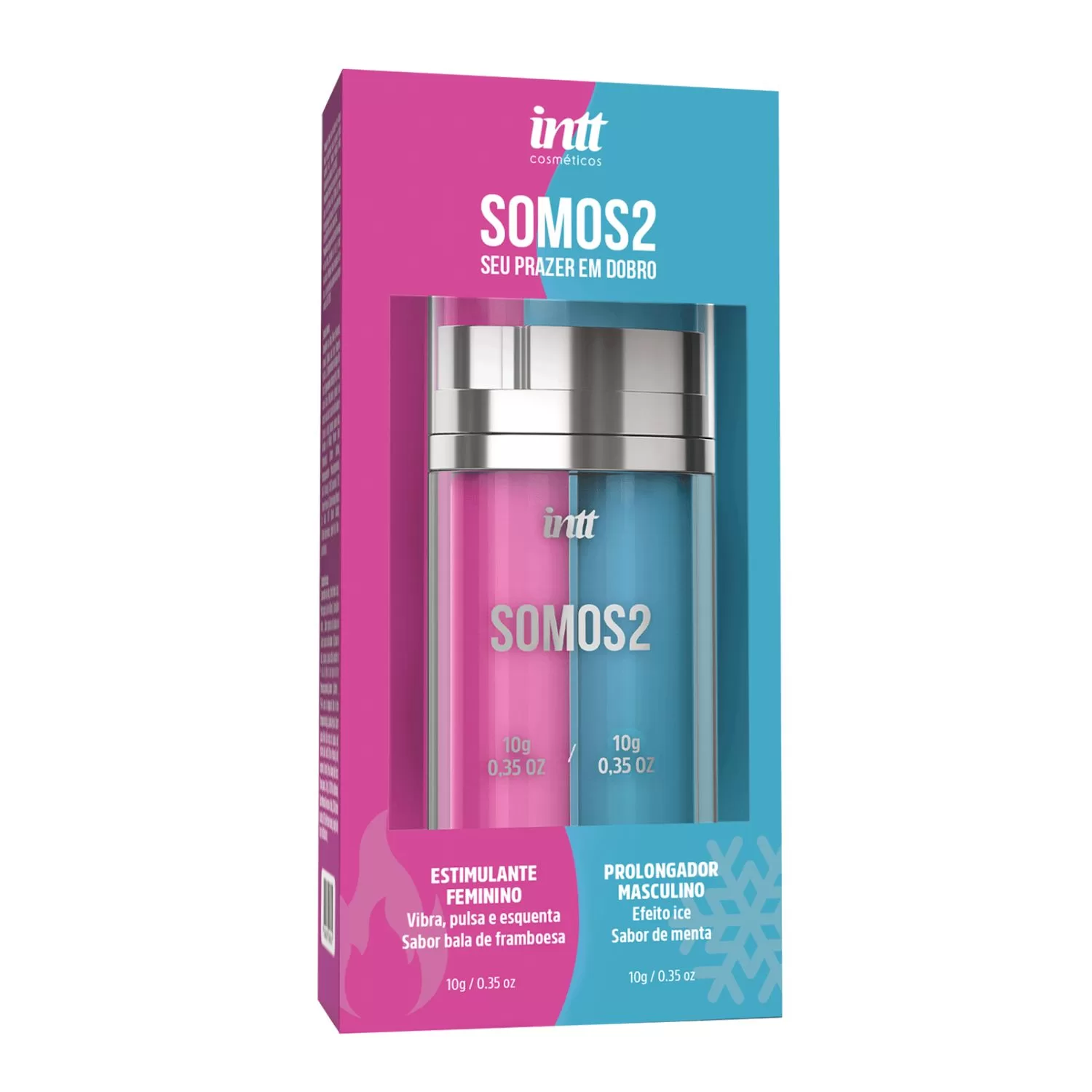 Gel Excitante Somos 2 Excitante Feminino e Prolongador Masculino - Imagem 3