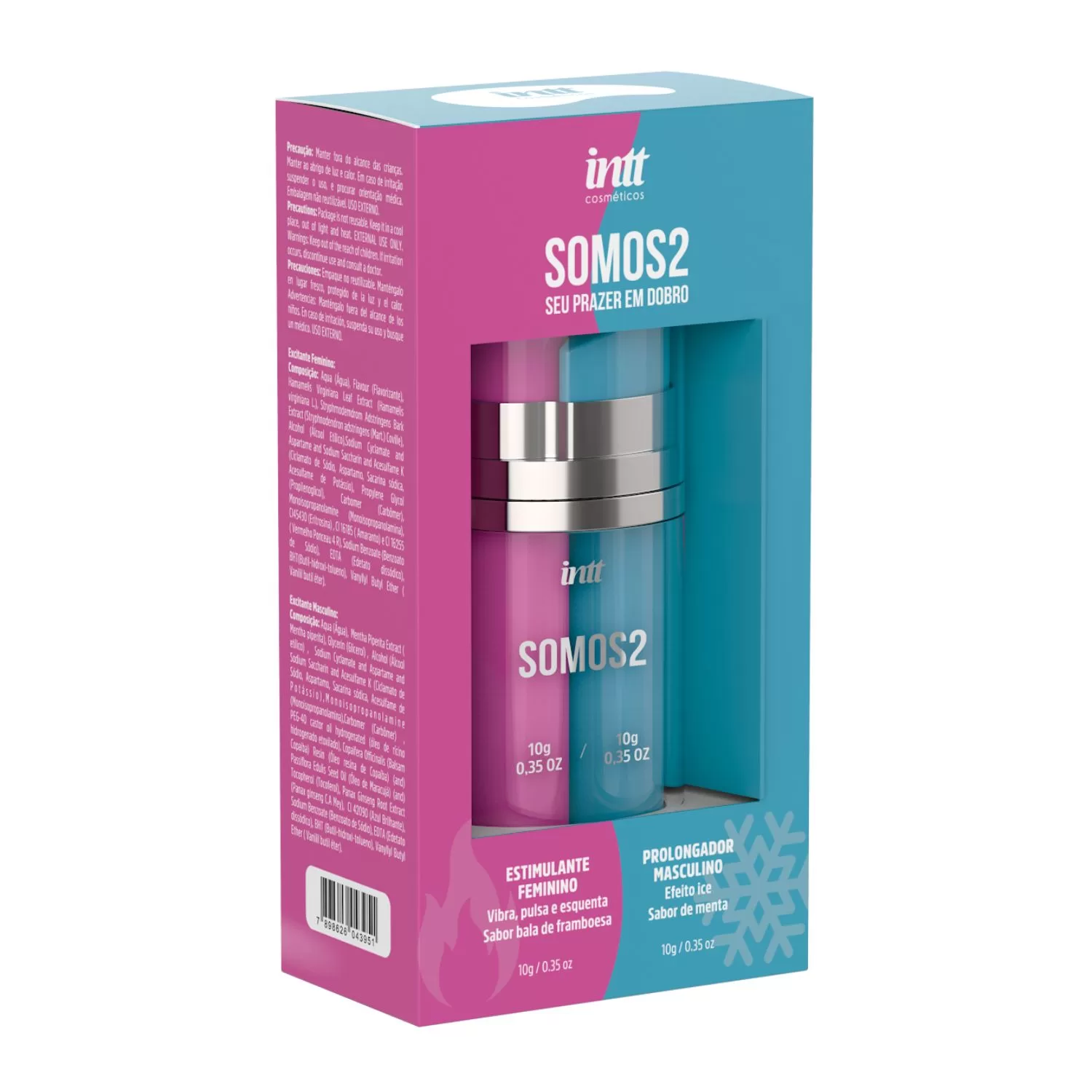 Gel Excitante Somos 2 Excitante Feminino e Prolongador Masculino - Imagem 4