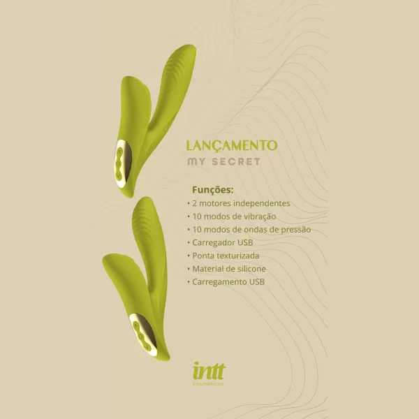 Vibrador com Dupla Estimulação My Secret by Laura Muller - INTT - Image 8