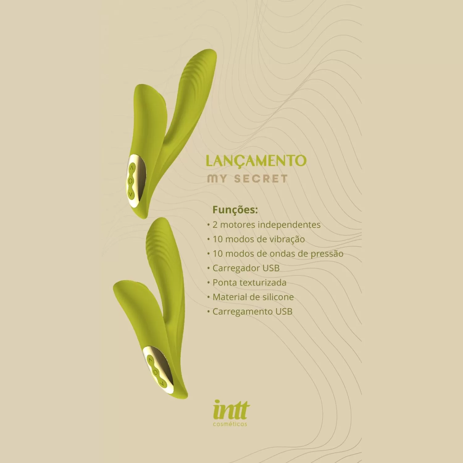 Vibrador com Dupla Estimulação My Secret by Laura Muller - INTT - Imagem 8