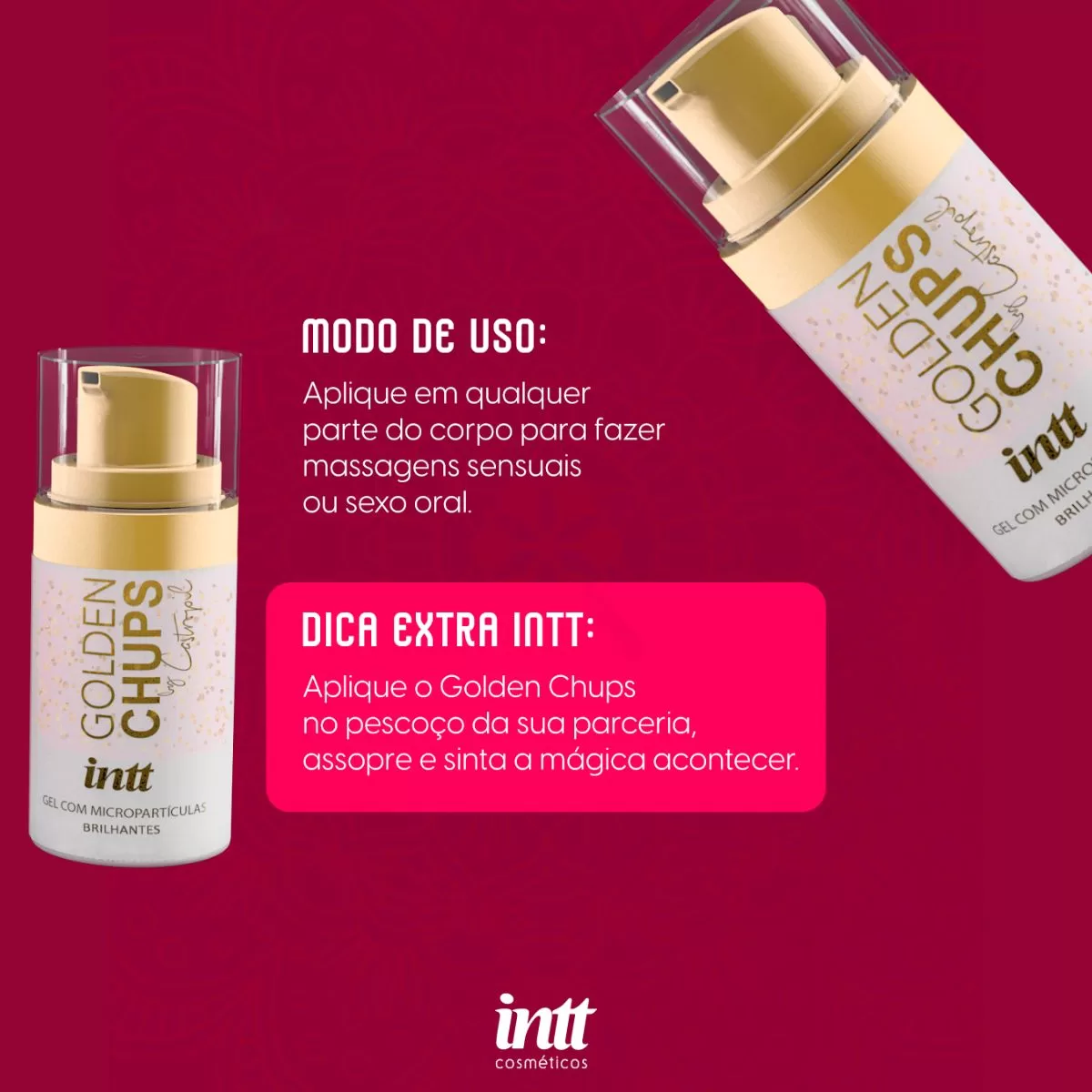 Gel Beijável Golden Chups Framboesa Efeito Quente by Castropil - Imagem 5