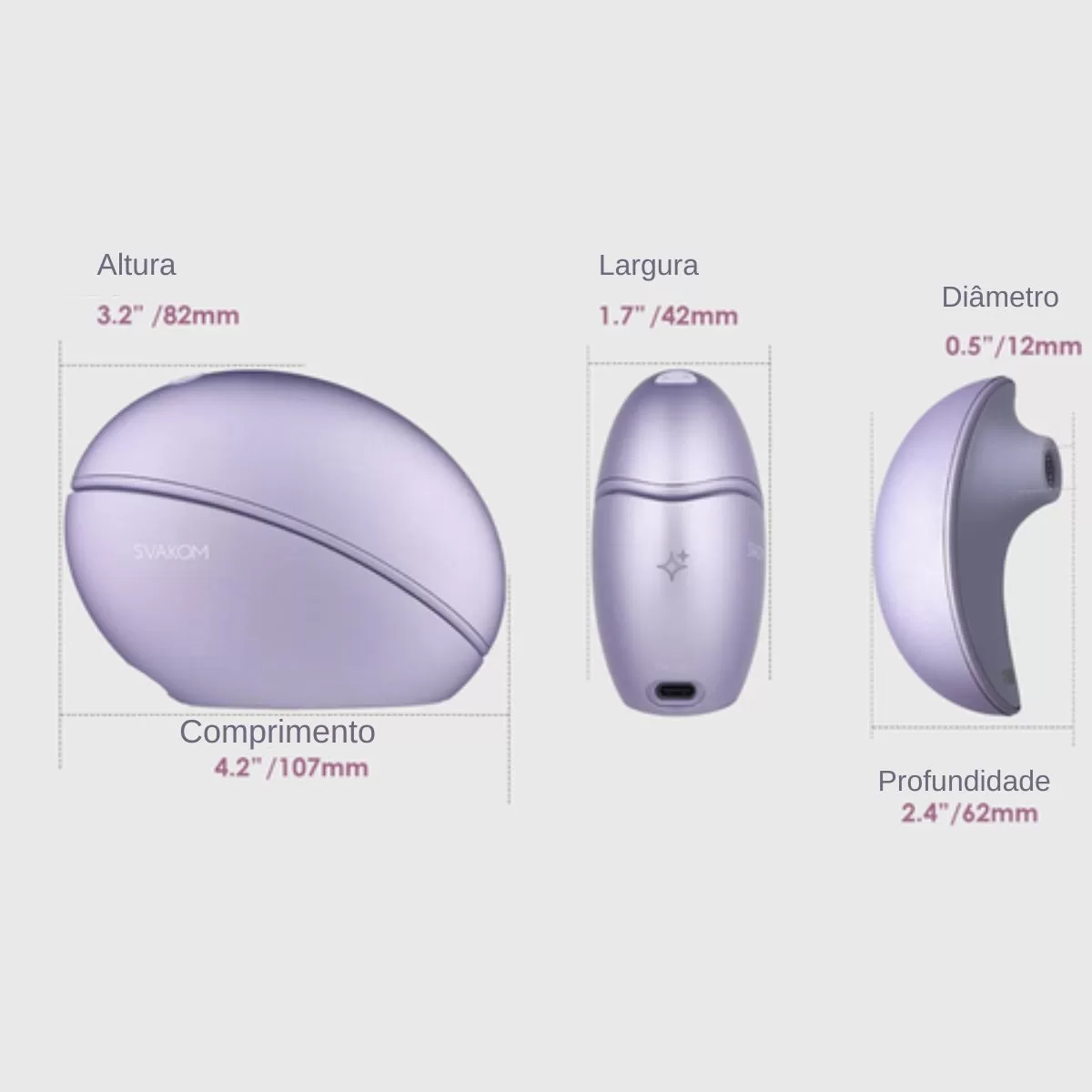 Sugador de Clitóris Pulse Galaxie com Projetor de Luz - Svakom - Imagem 8