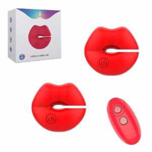 Grampo Mamilo Vibrador Recarregável Silicone Toque Macio 10 Modos
