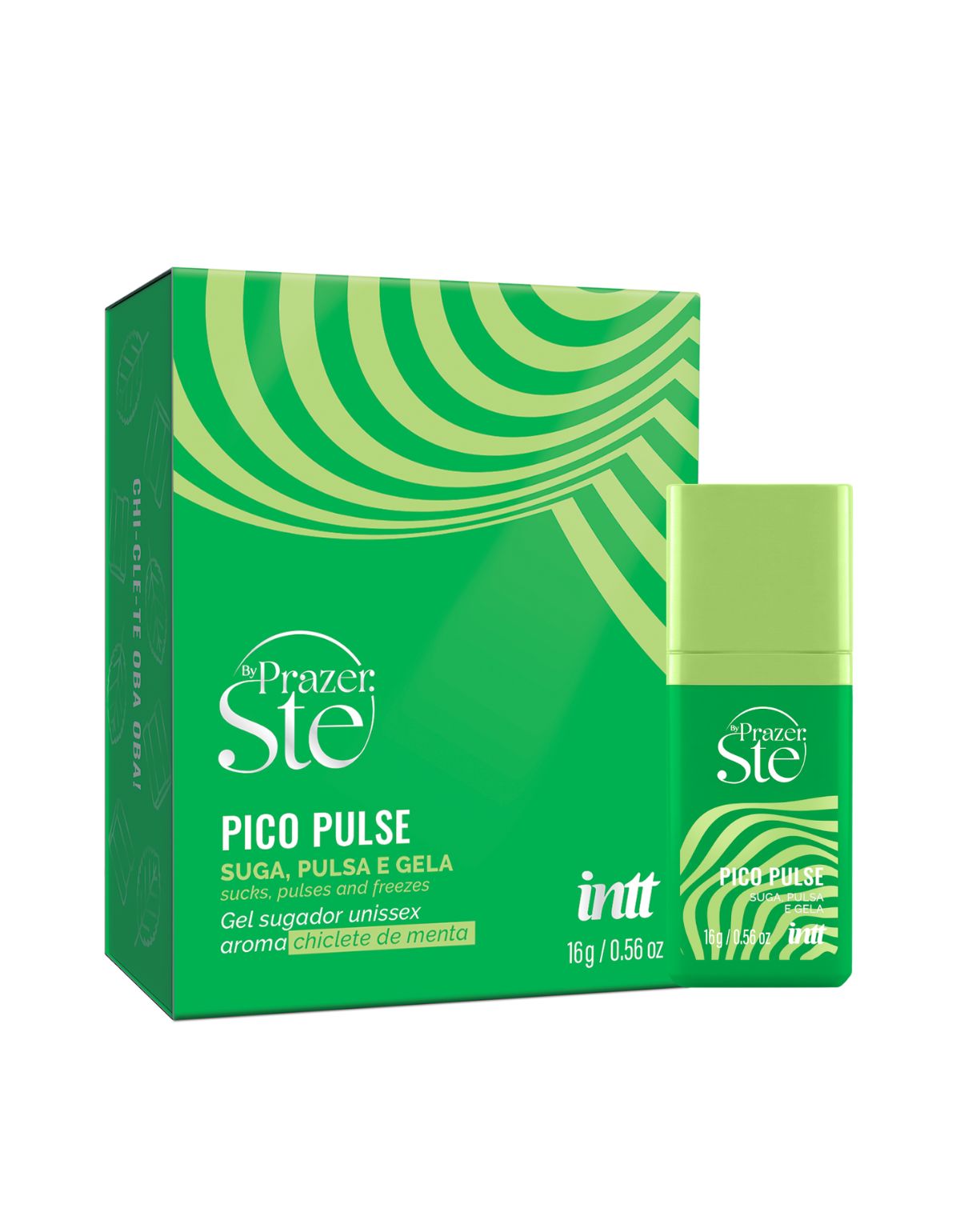 Pico Pulse Gel Sugador Unissex By Prazer Ste - Chiclete Menta 16G - Intt