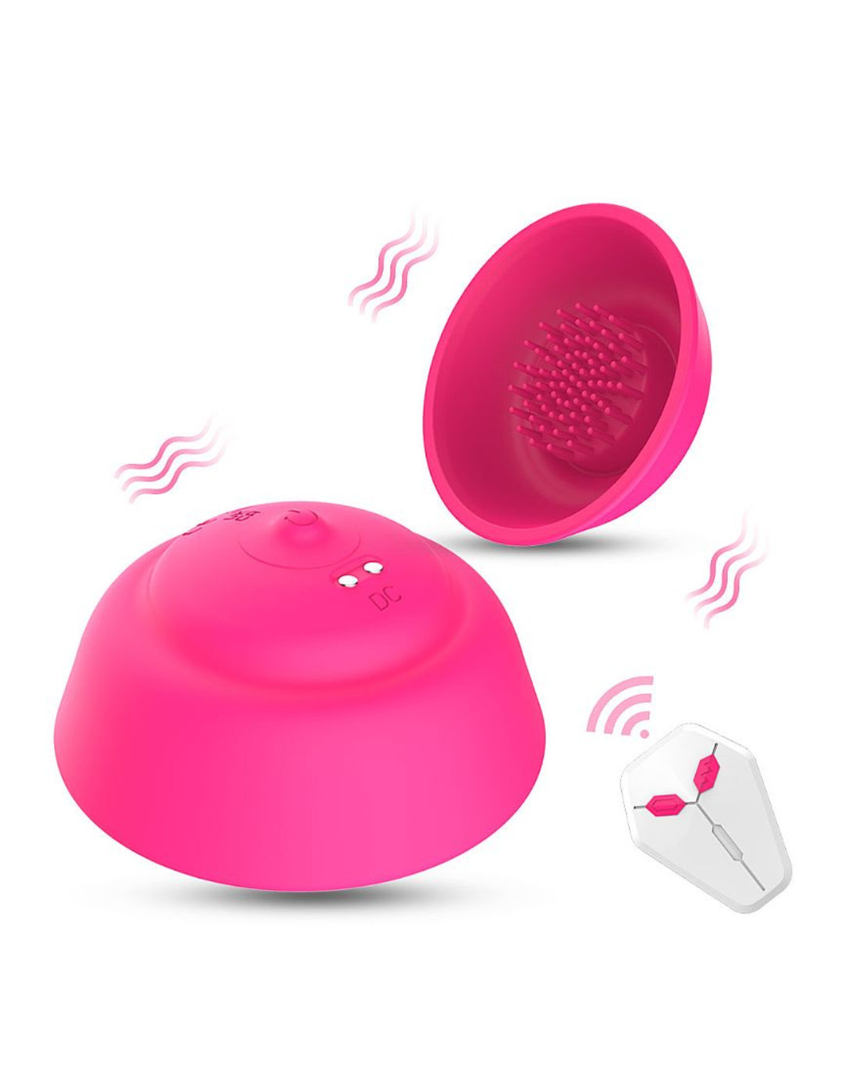 Kit 2 Estimulador Mamilo 10 Vibração Silicone Recarregável