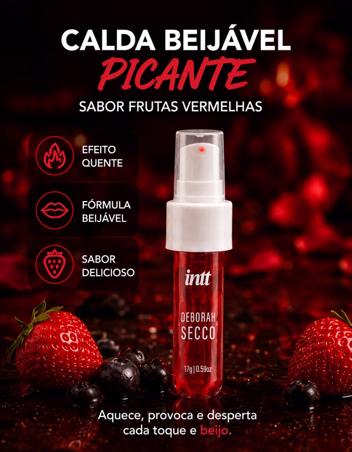 Kit Bullet Vibrador Calda Beijável Picante - Imagem 9