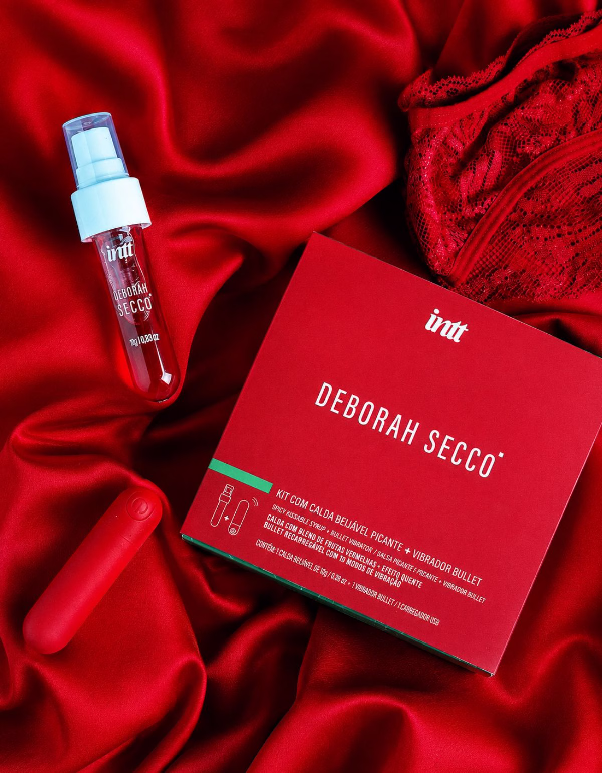 Kit Bullet Vibrador Calda Beijável Picante - Imagem 4