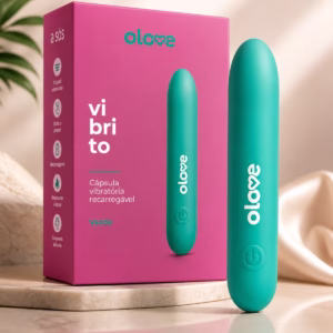 Olove Vibrito Vibrador Cápsula 10 Vibrações Recarregável